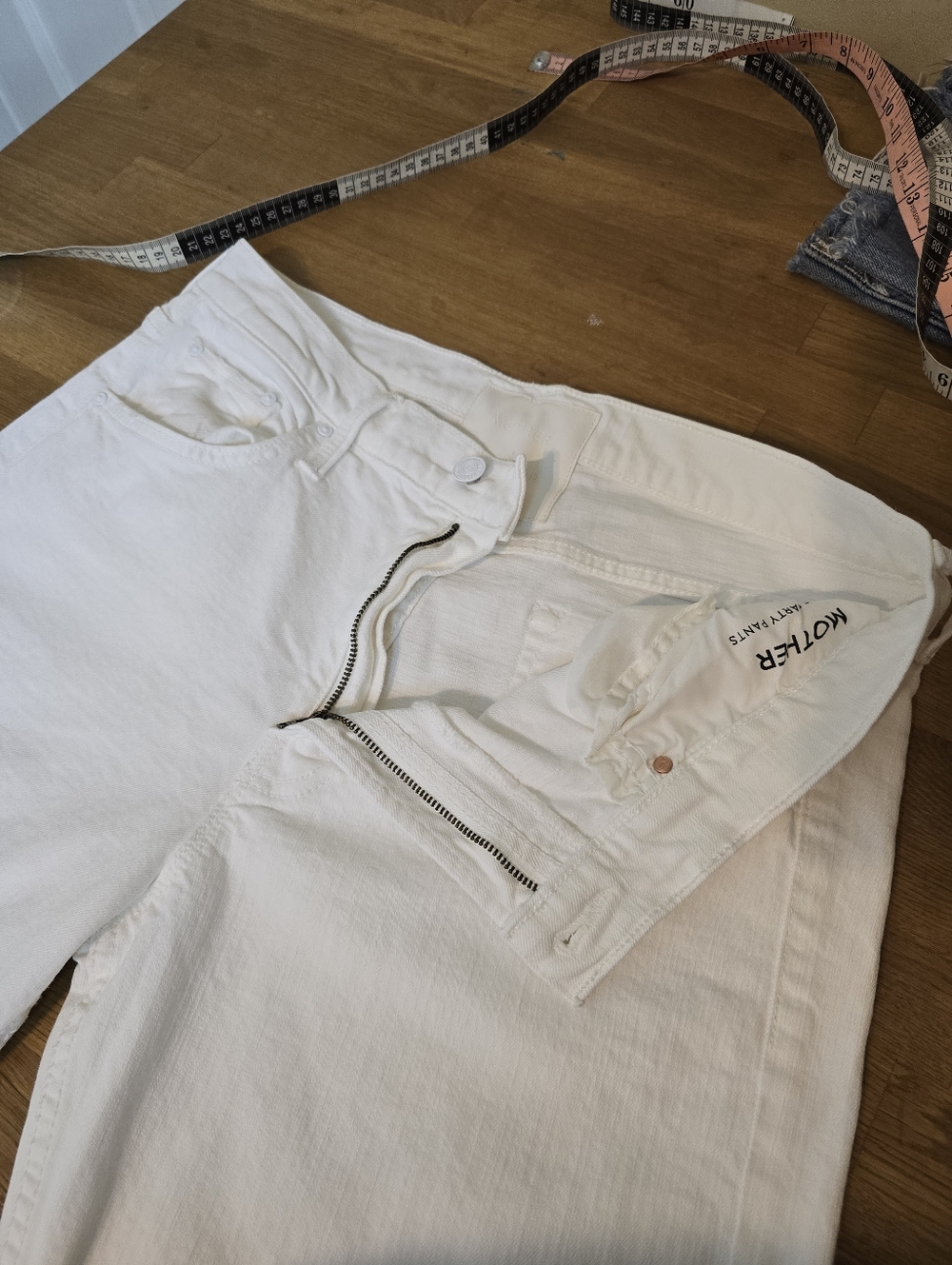 Anthropologie MOTHER SUPERIOR The Smarty Pants Skimp Jean In Totally Innocent 31 - Picture 12 of 16